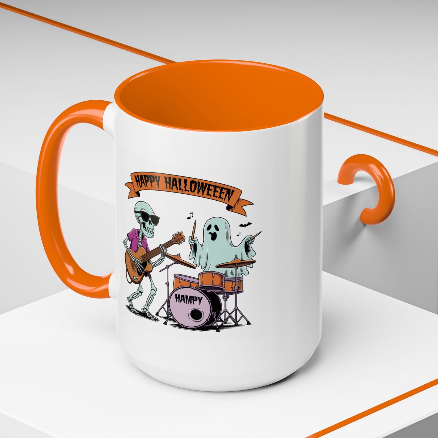 Halloween Mug - Skeleton & Ghost Band