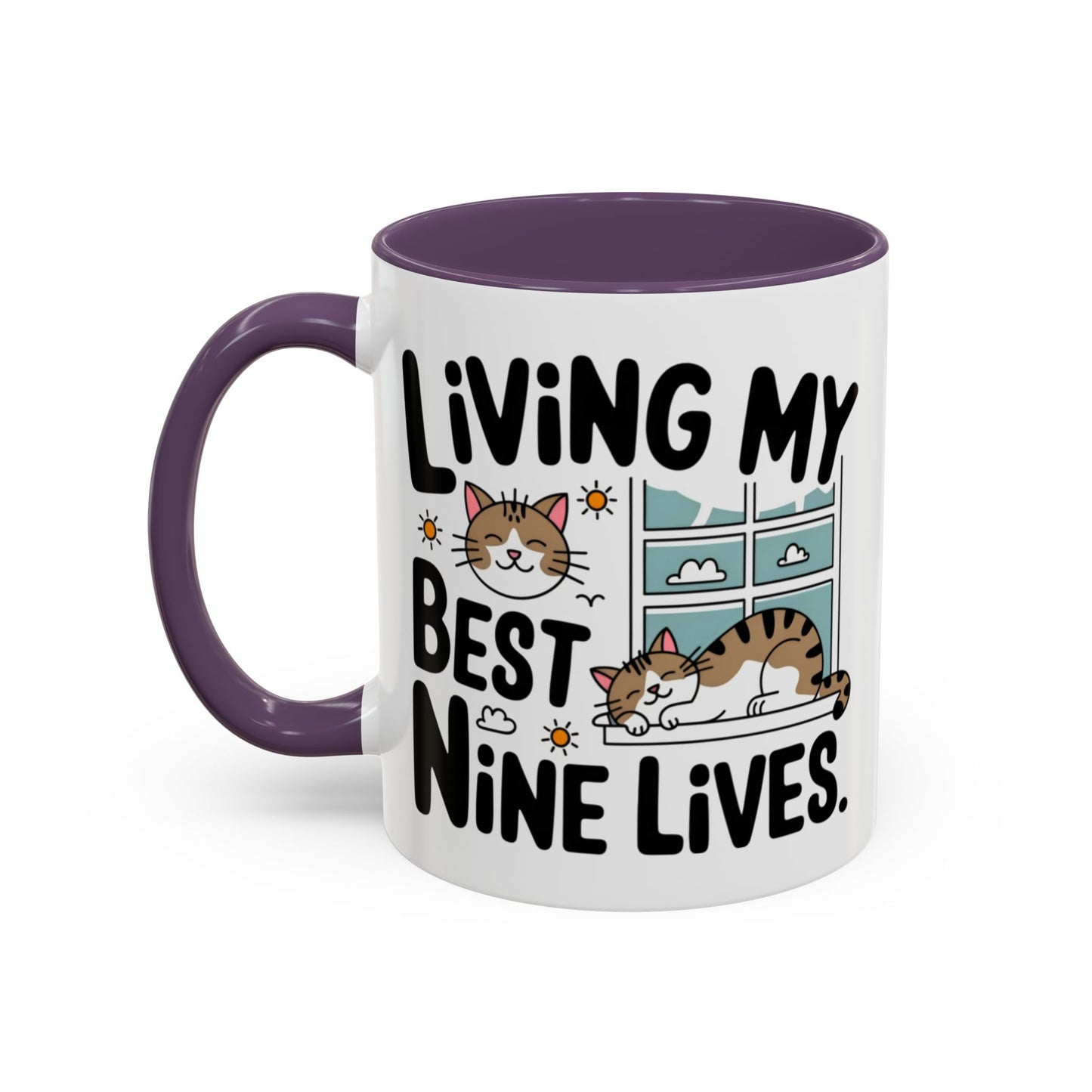 Animal Mug - Living My Best Nine Lives