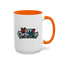 Christmas Mug - Merry Christmas White Red & Blue Text