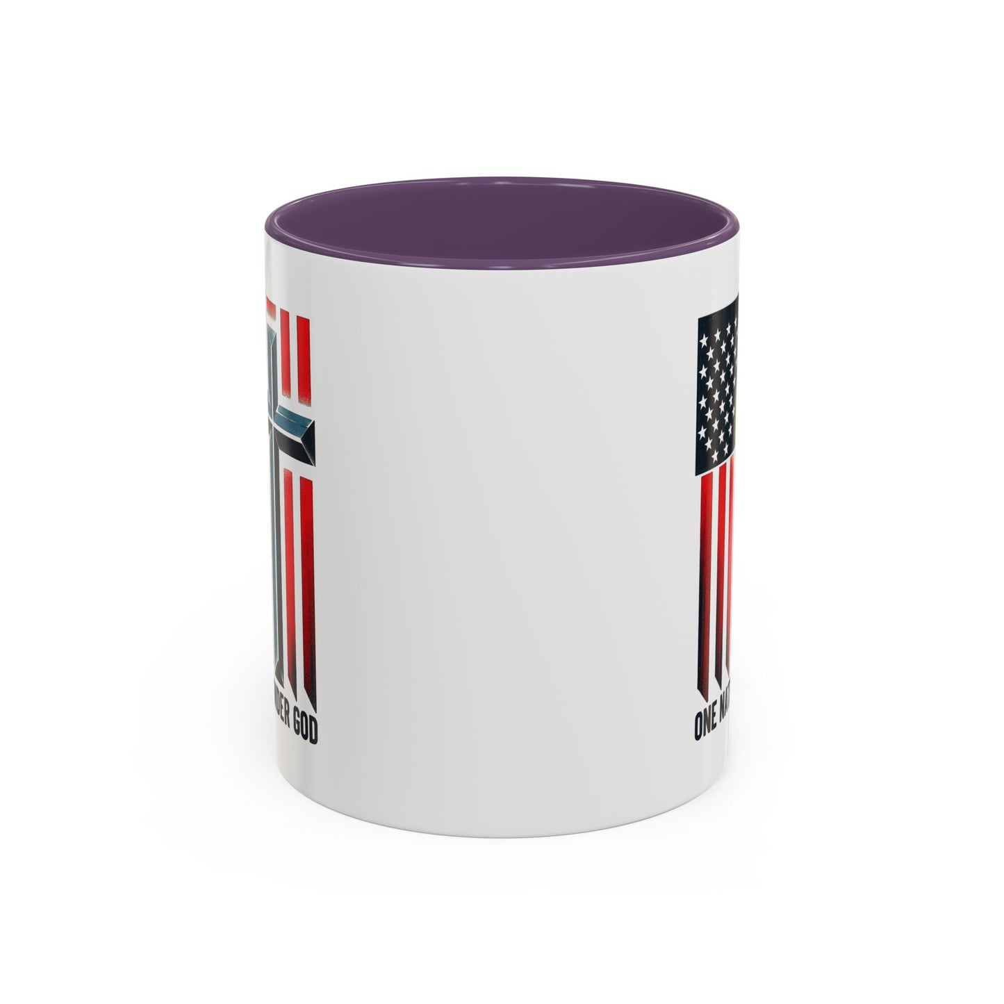 Religious Mug - One Nation Flag Cross