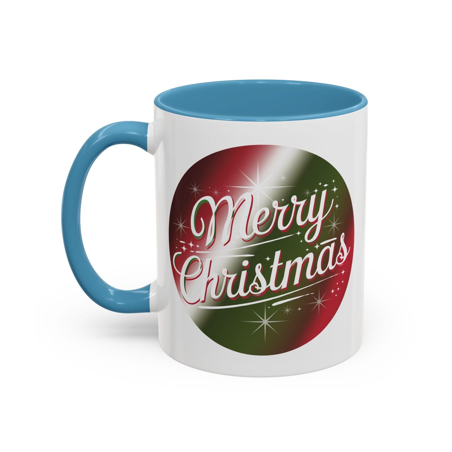Christmas Mug - Merry Christmas White and Red Text Decoration