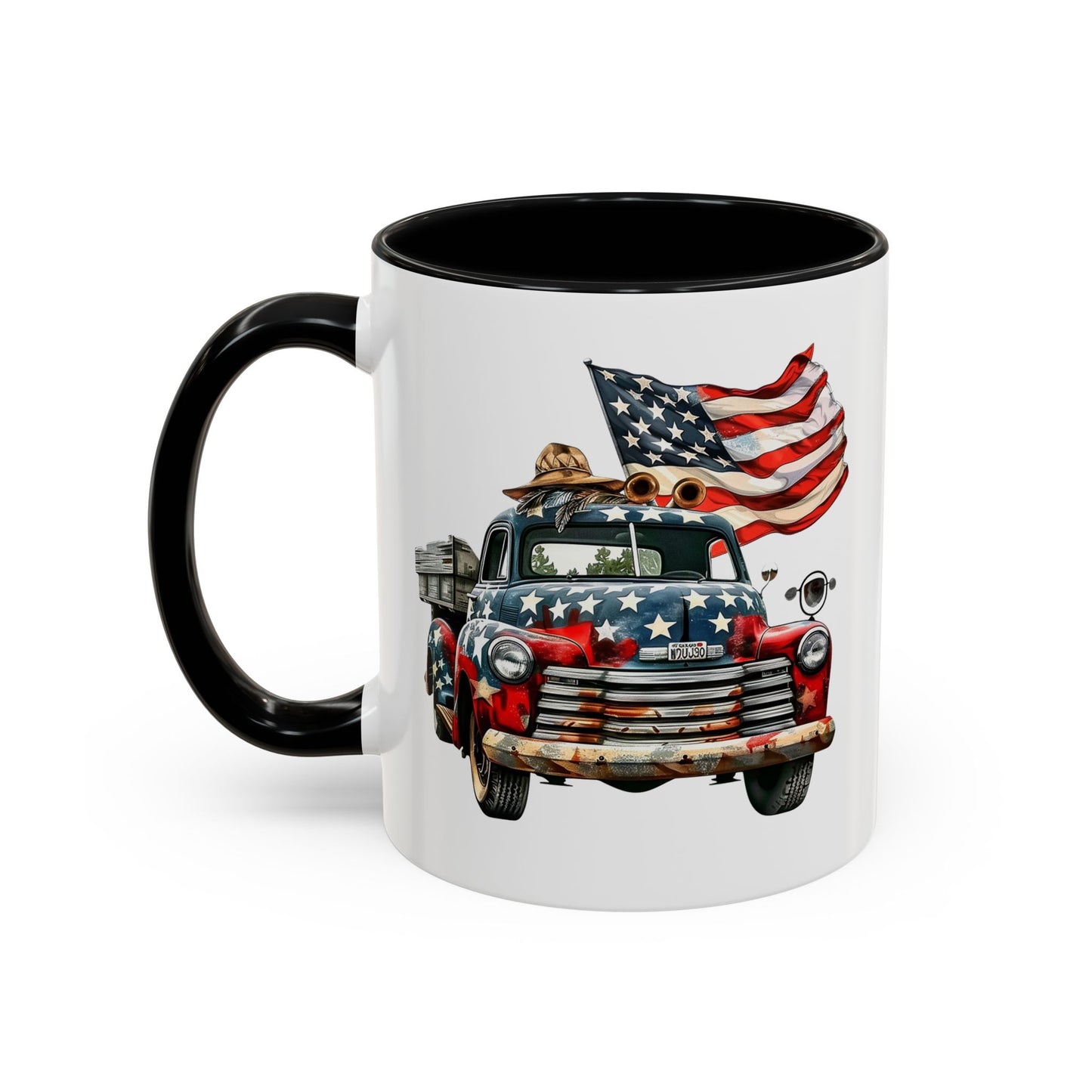 4th of July - Old Truck & Flag