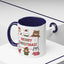 Christmas Mug - Merry Christmas Red & Green Text Santa Cute Animals