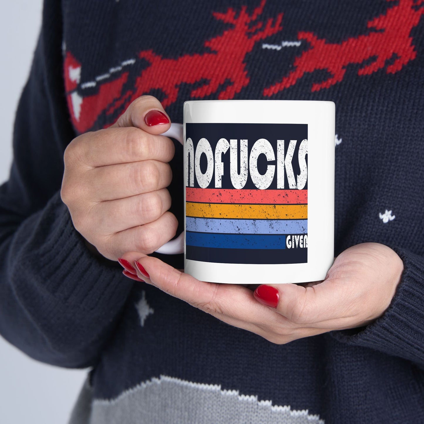 Adult Mug - No Fucks Given Retro