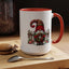 Christmas Mug - Gnome with Christmas Wreath