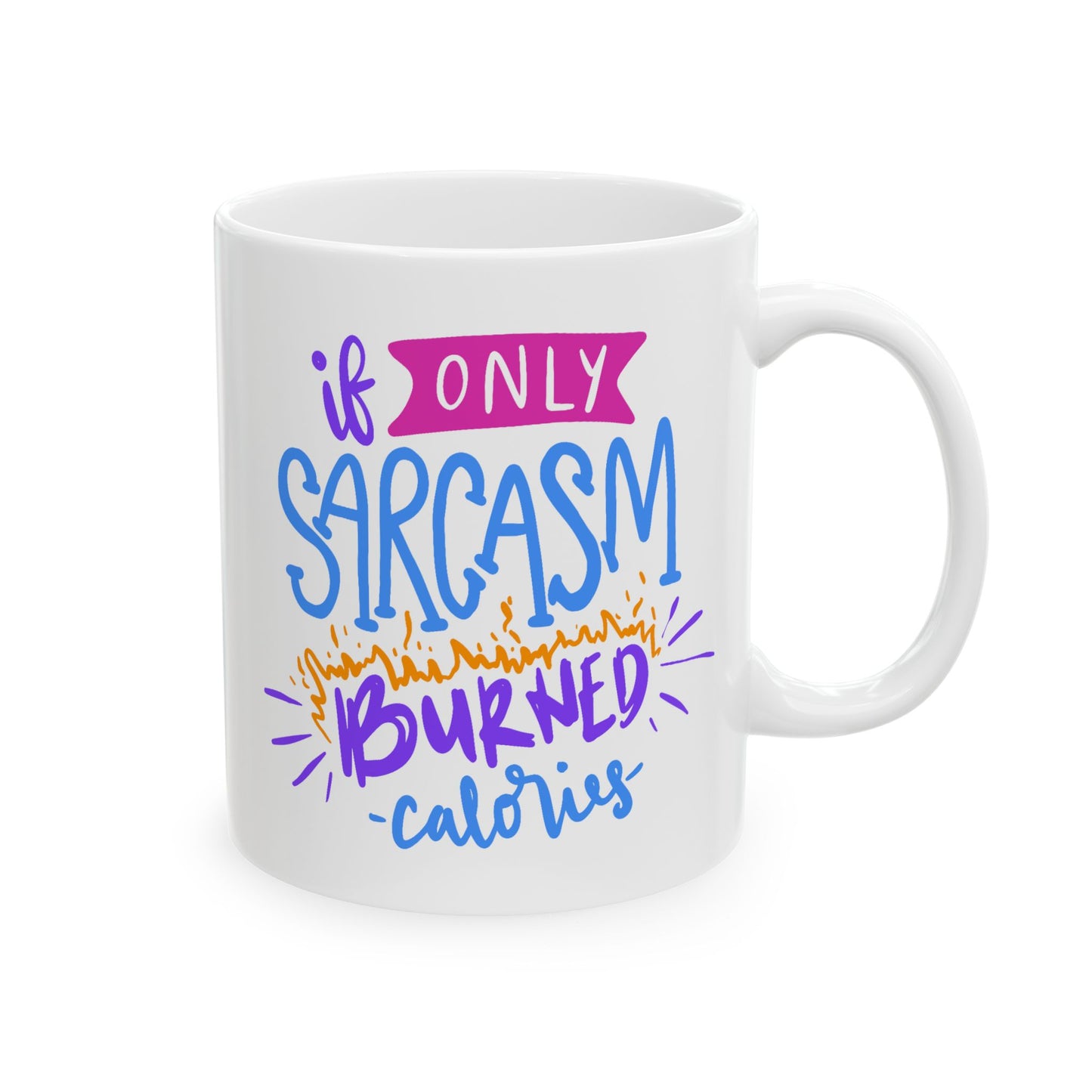 Humor Mug - If Only Sarcasm Burned Calories