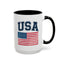 4th of July Mug - USA & Flag