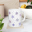 Christmas Mug - Pink & Purple Snowflakes Pattern