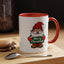 Christmas Mug - Merry Christmas White & Green Text Gnome Snow
