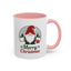 Christmas Mug - Merry Christmas Green & Red Text Gnome Present Trees