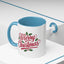 Christmas Mug - Merry Christmas Red Text Mistletoe