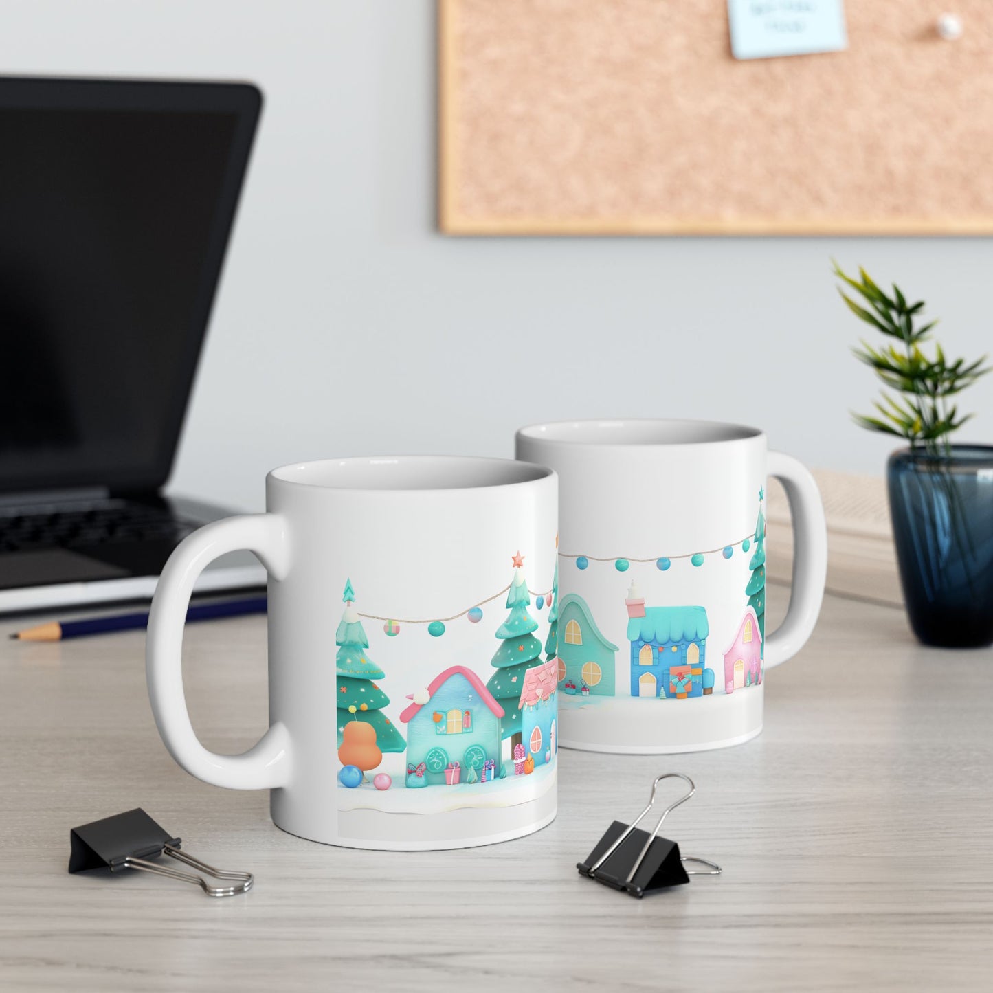 Christmas Mug - Candy Coated Houses Wrap