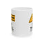 Humor Mug - Warning Over the Hill