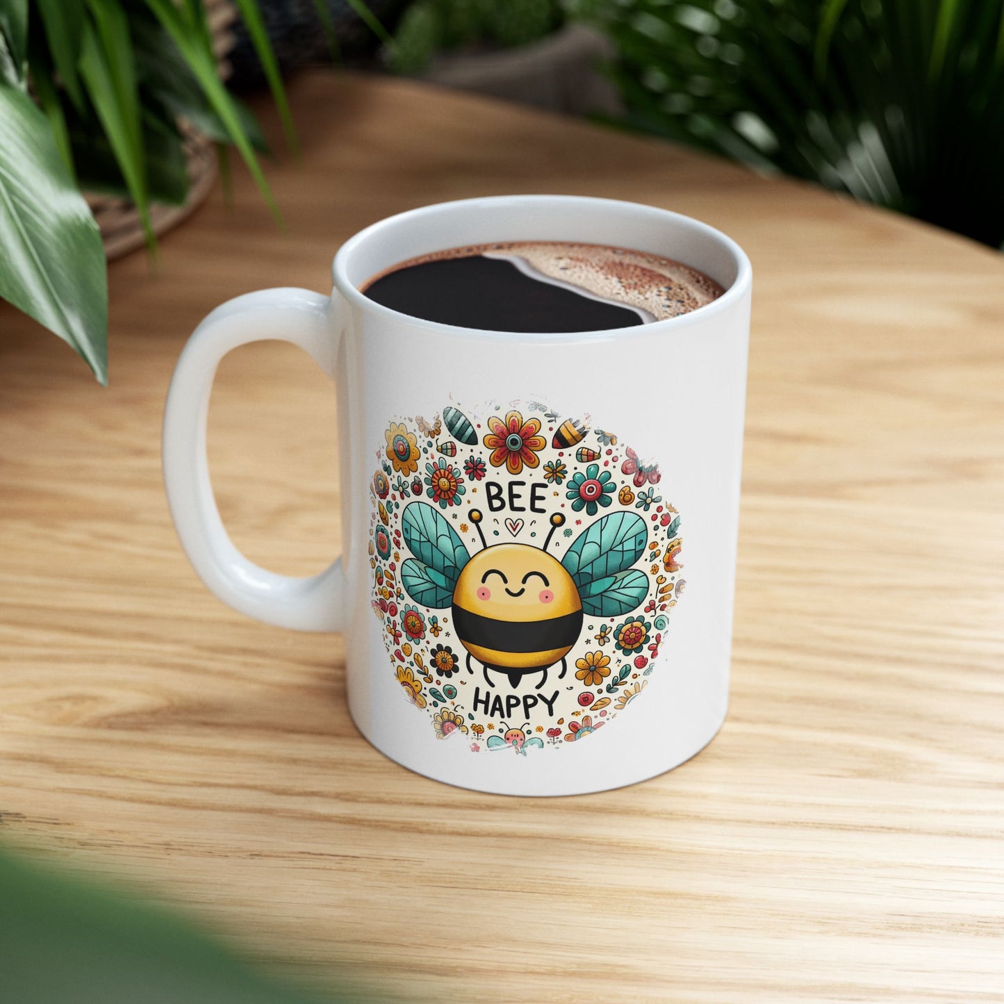 Motivation Mug - Bee Happy 2