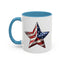 4th of July Mug - American Flag Star 3