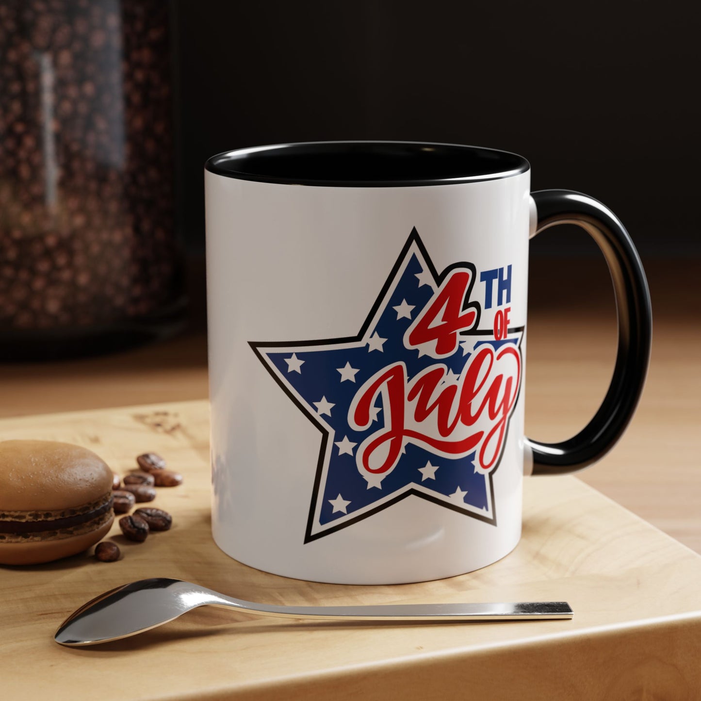 4th of July Mug - 4th of July Star Flag