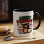 Christmas Mug - Merry Christmas Green & Red Text Cute Animals