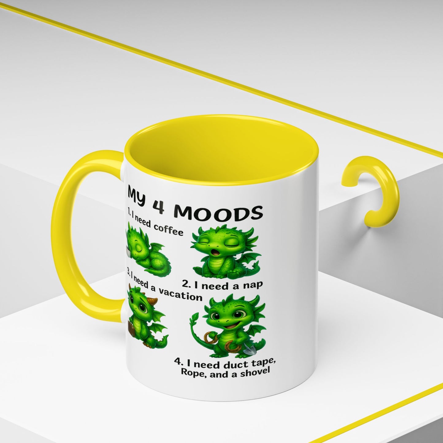 Humor Mug - My 4 Moods Dragon