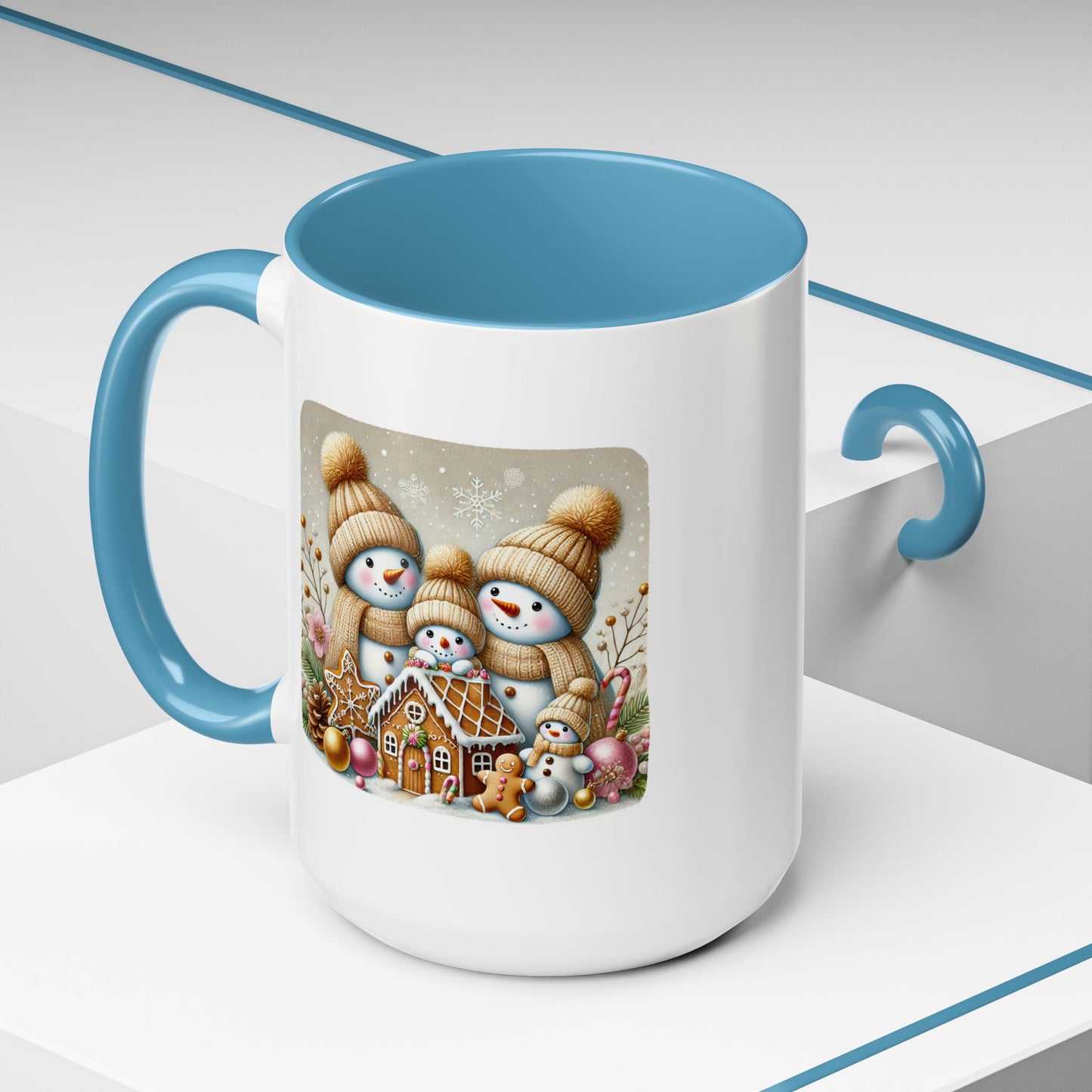 Christmas Mug - Gingerbread Snowman Family 2