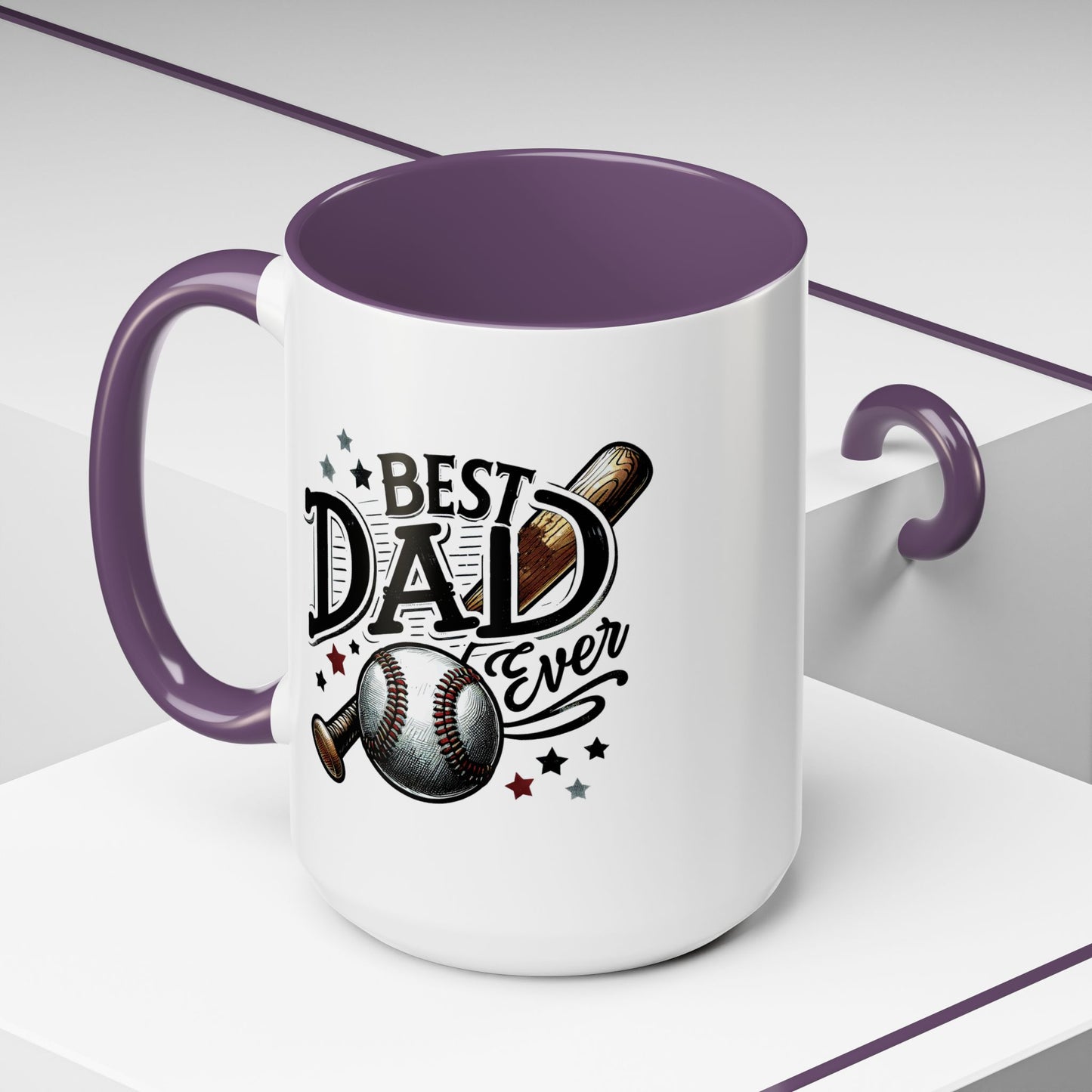 Father's Day Mug - Best Dad Ever Baseball