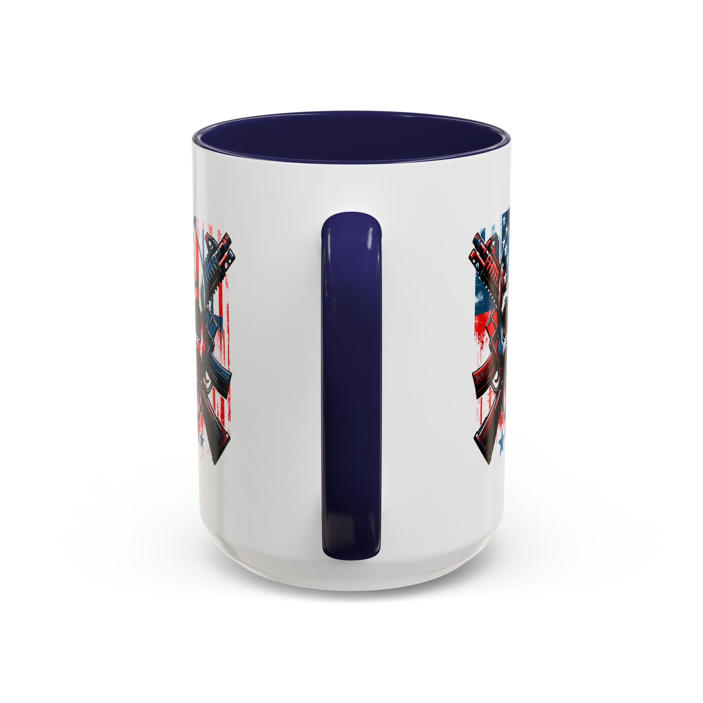 4th of July Mug - Skull With American Flag
