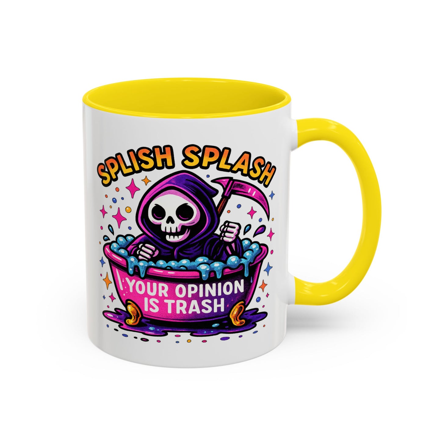 Humor Mug - Splish Splash Your Opinion is Trash