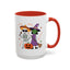 Halloween Mug - Skeleton & Witch