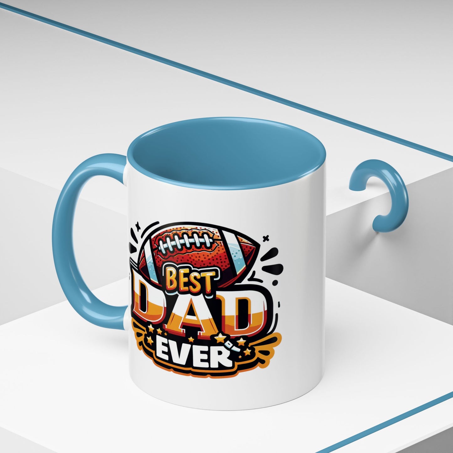 Father's Day Mug - Best Dad Ever Football