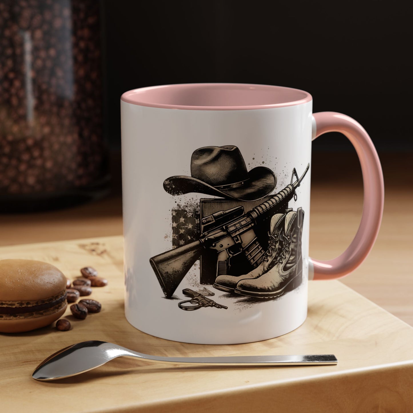 4th of July Mug - Soldier Hat Boots Gun