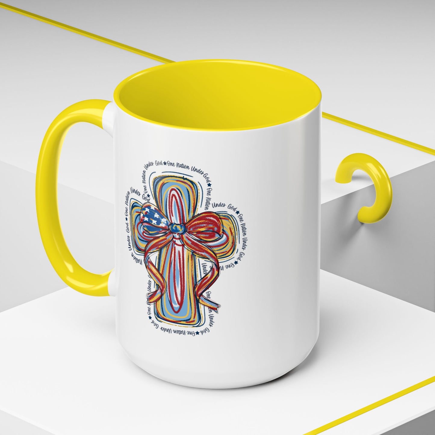 4th of July Mug - Christian Cross Bow