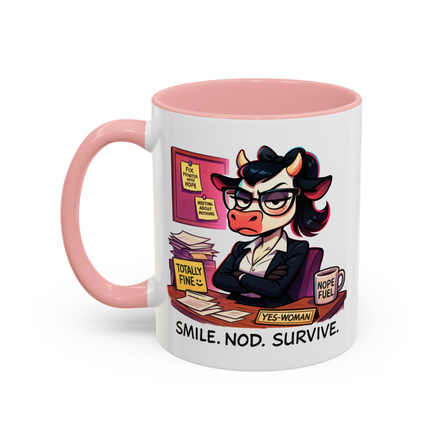 Office Mug - Smile Nod Survive
