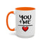 Anniversary Mug - You and Me Red Heart