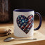 4th of July Mug - USA Sparkle Heart