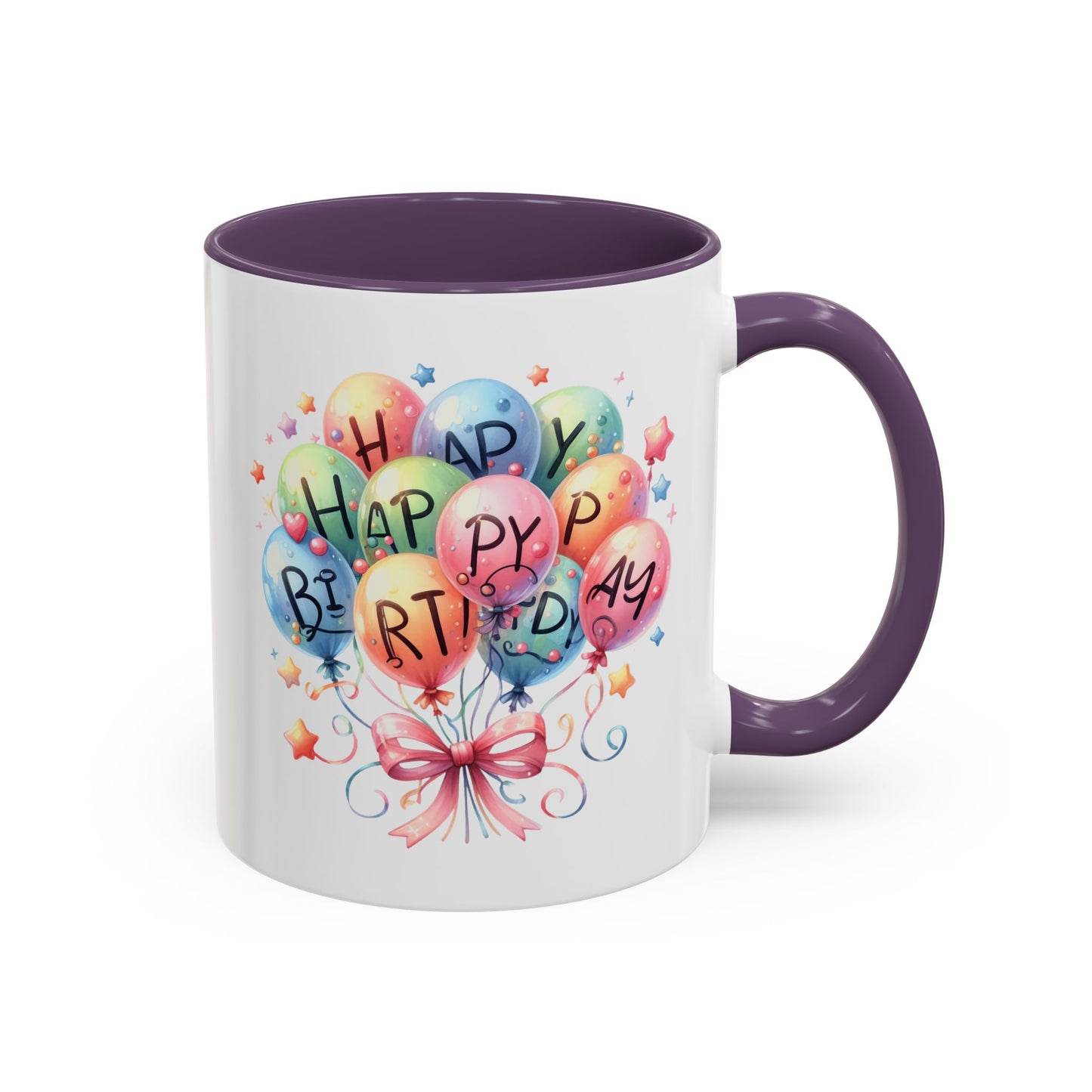 Birthday Mug - Happy Birthday Balloons
