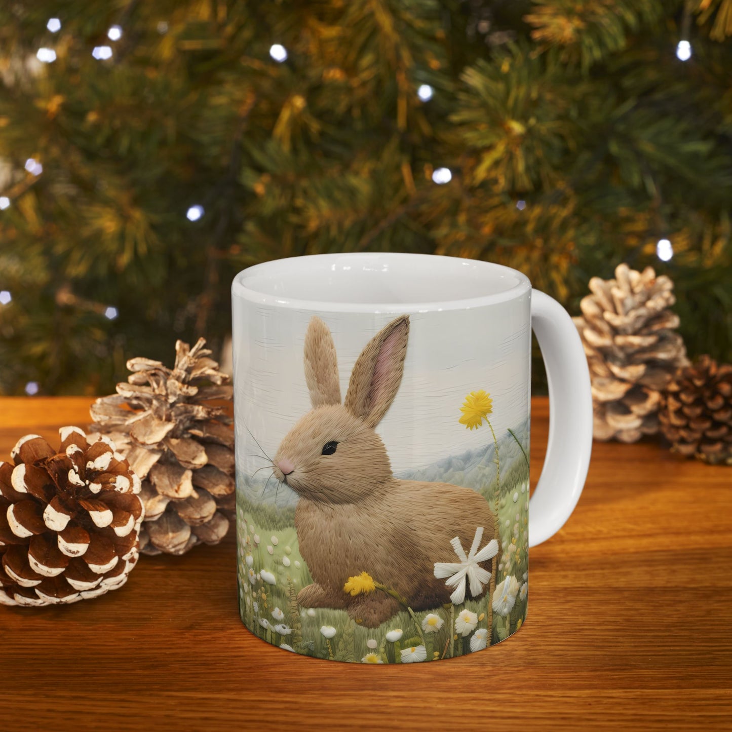 Artistic Mug - Felted Bunnies 2