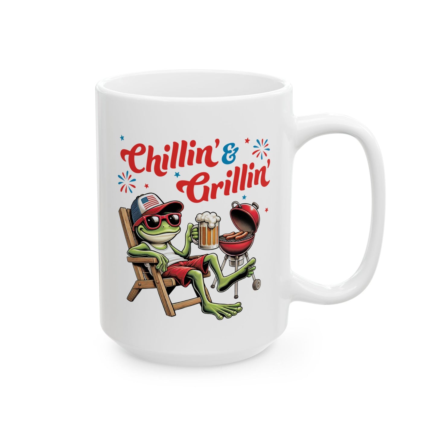 4th of July Mug - Chillin' & Grillin'