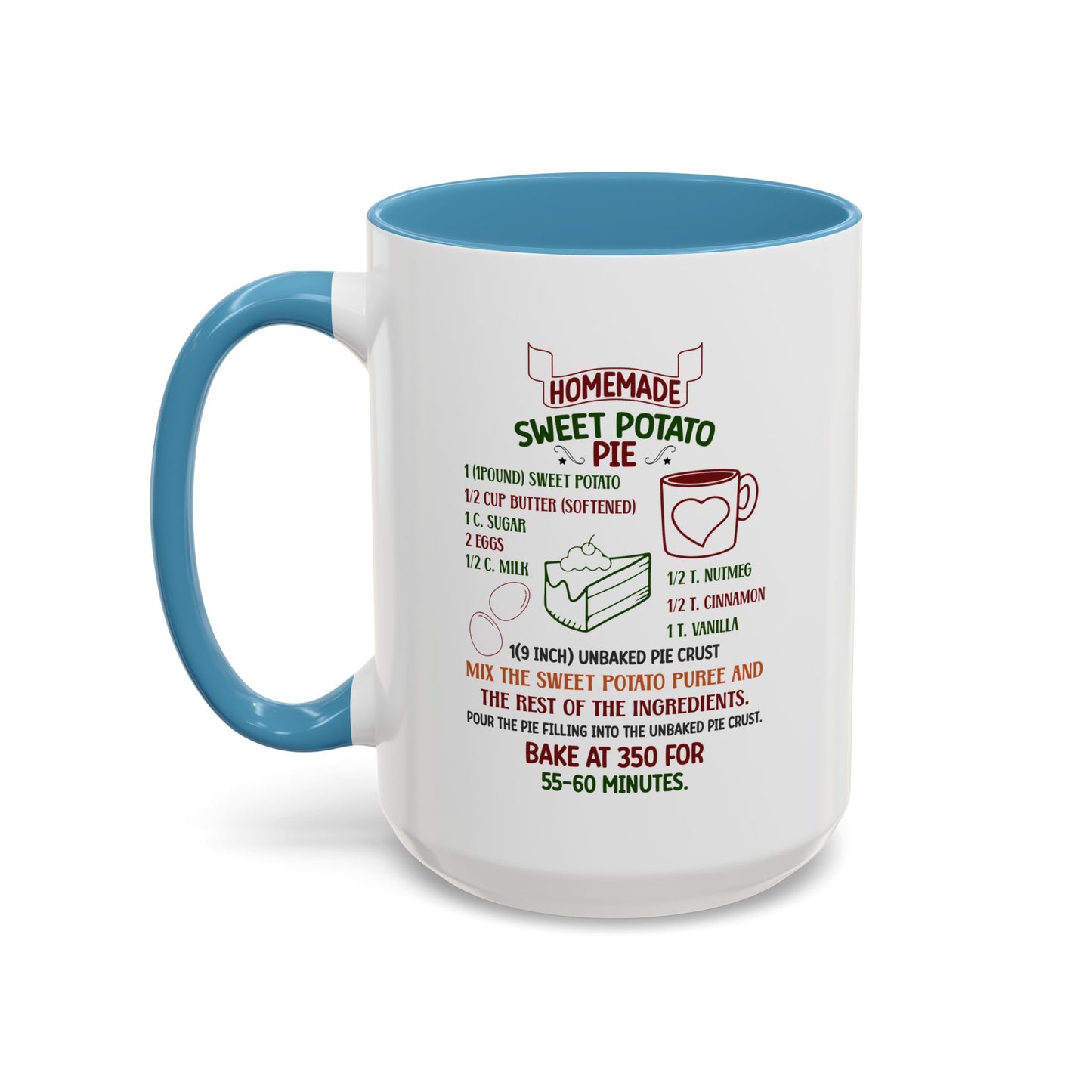 Christmas Mug - Homemade Sweet Potato Pie Recipe