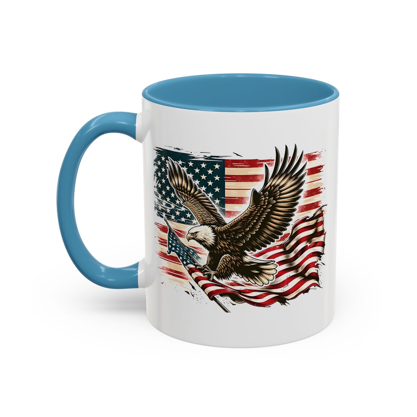 4th of July Mug - American Bald Eagle Flag 9