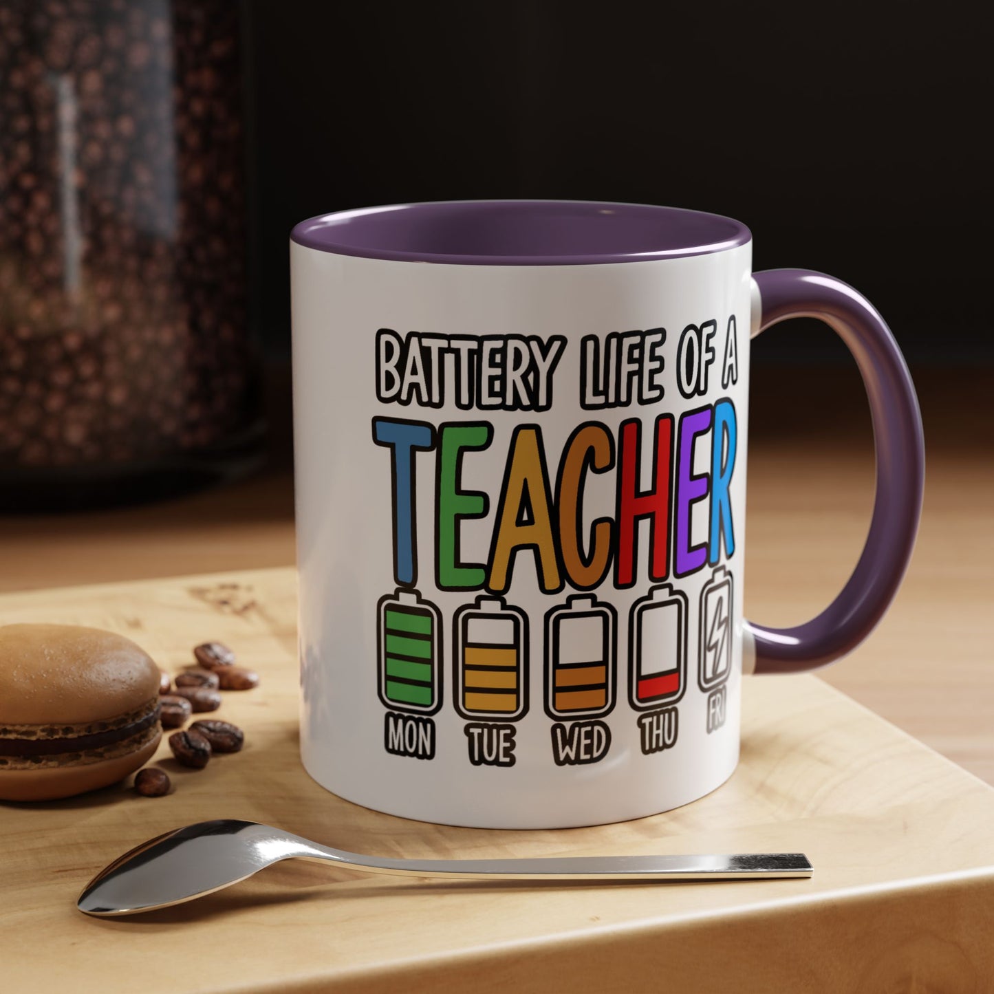 Office Mug - Battery Life of a Teacher