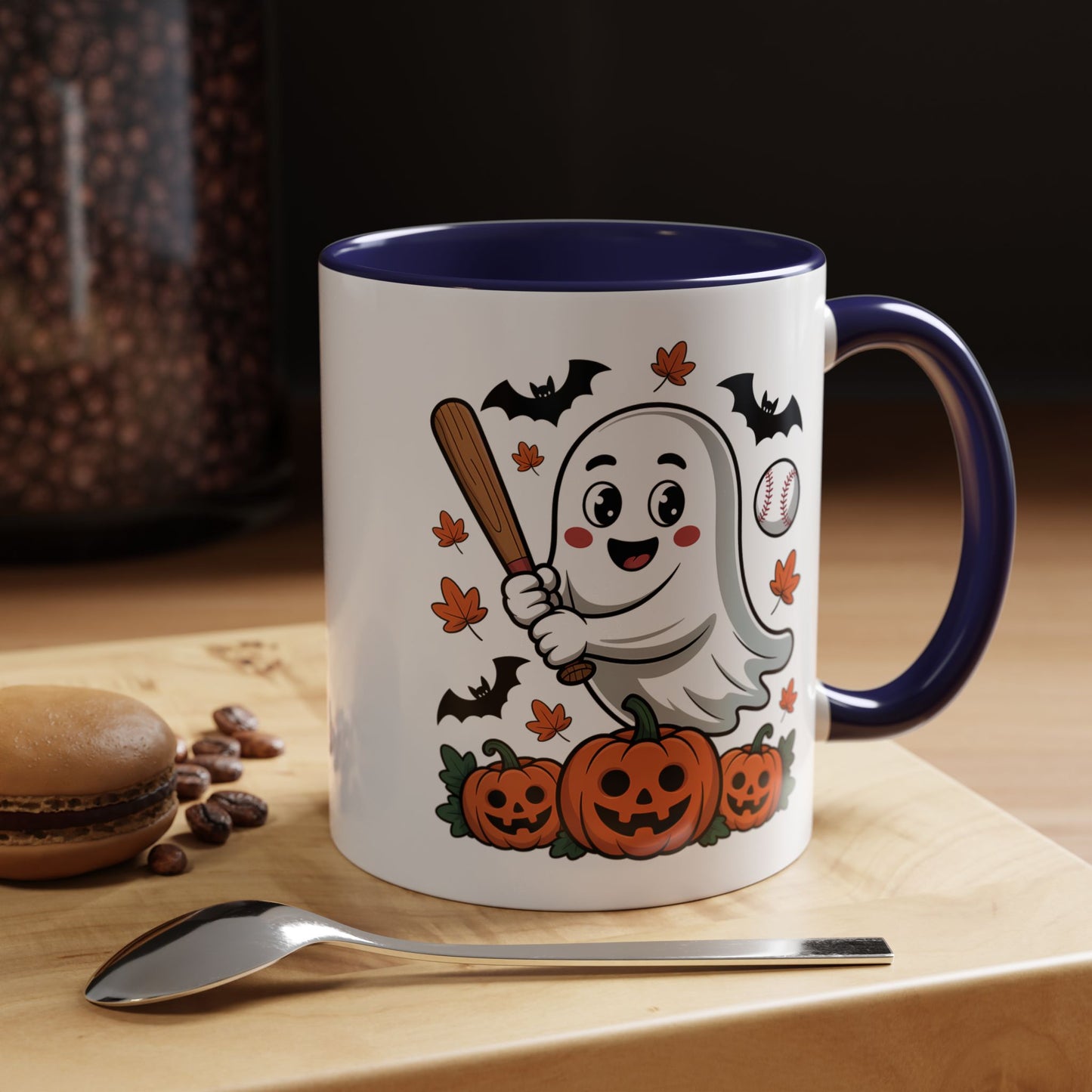 Halloween Mug - Ghost With Baseball Bat
