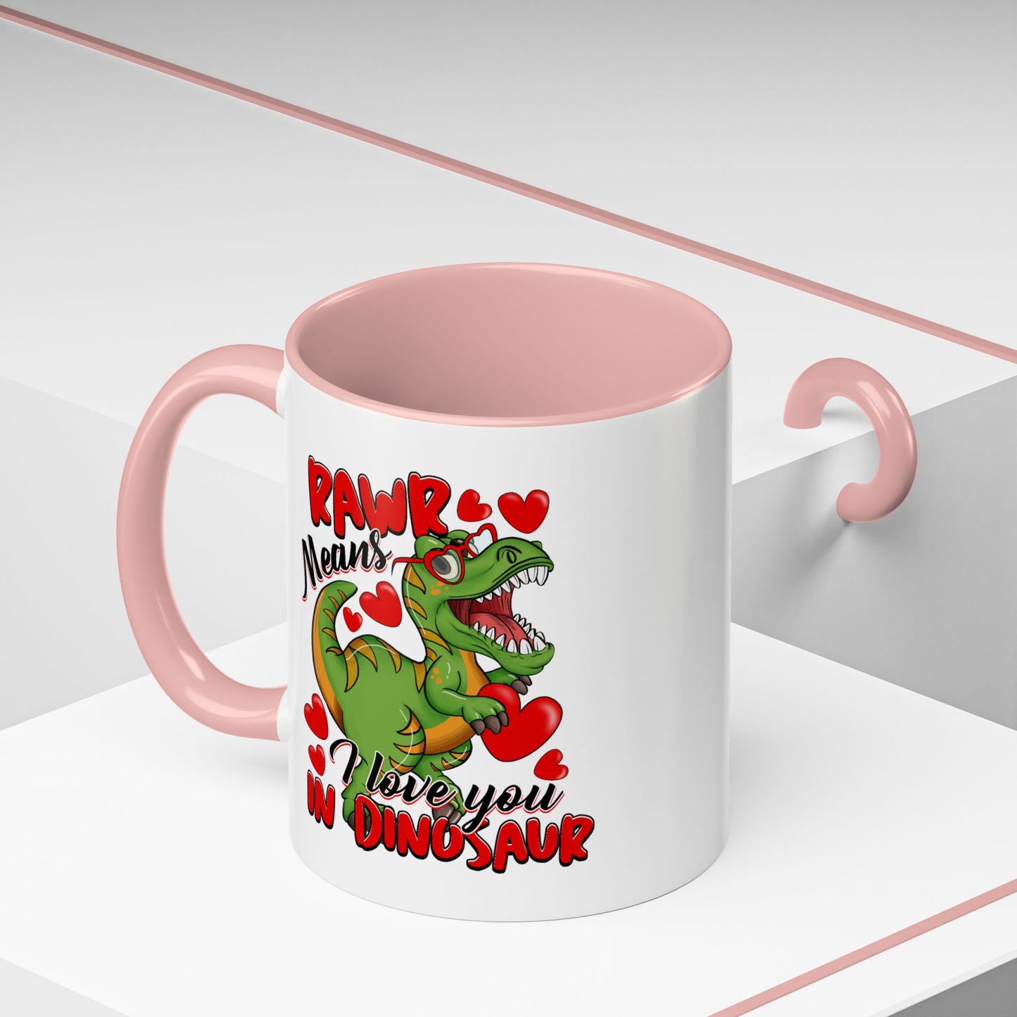 Valentine's Day Mug - Rawr Means I Love You