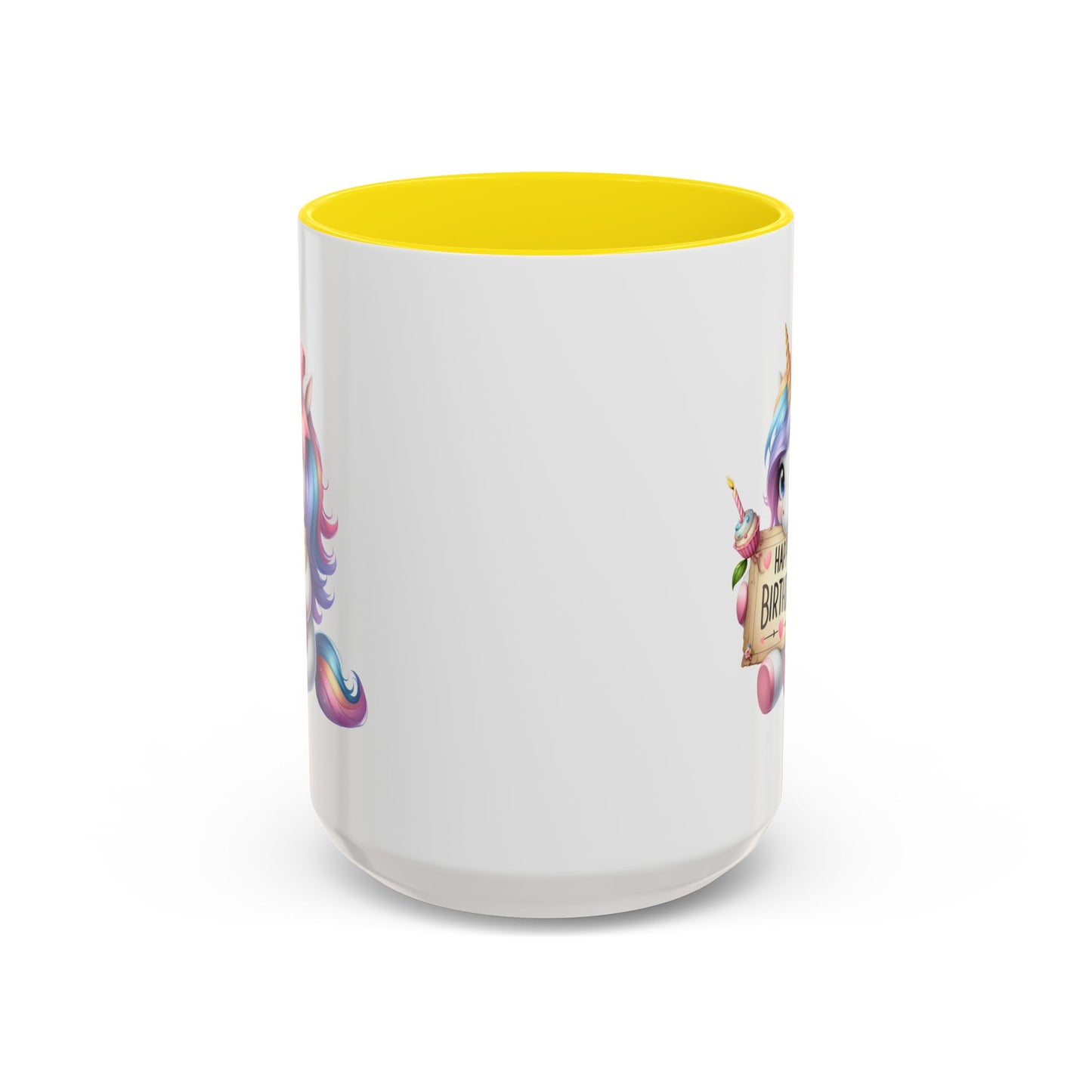 Birthday Mug - Girl Unicorn Happy Birthday Sign