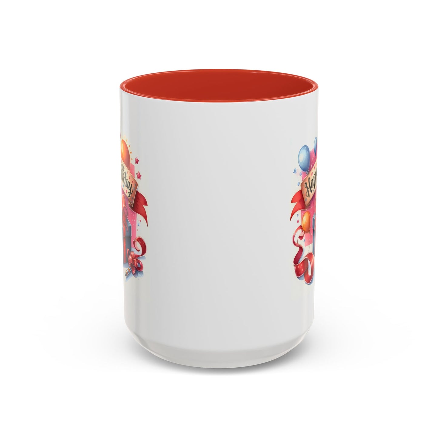 Birthday Mug - Present Pen Balloons