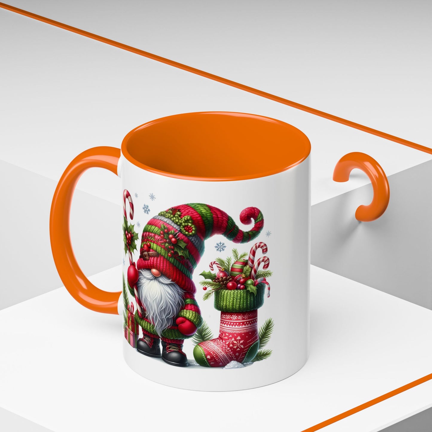 Christmas Mug - Gnome and Christmas Stocking