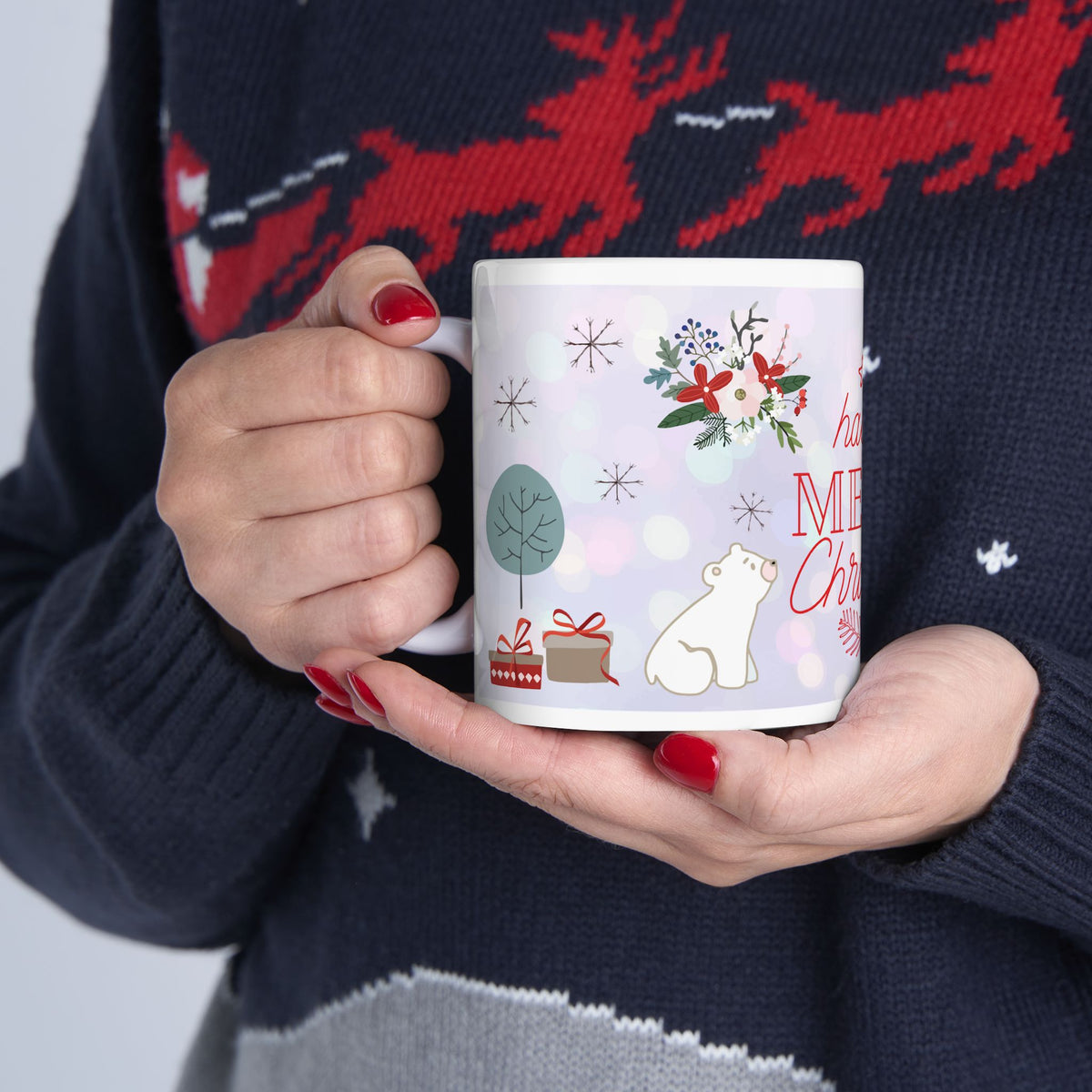 Chistmas Mug - Have a Merry Christmas Polar Bear Wrap