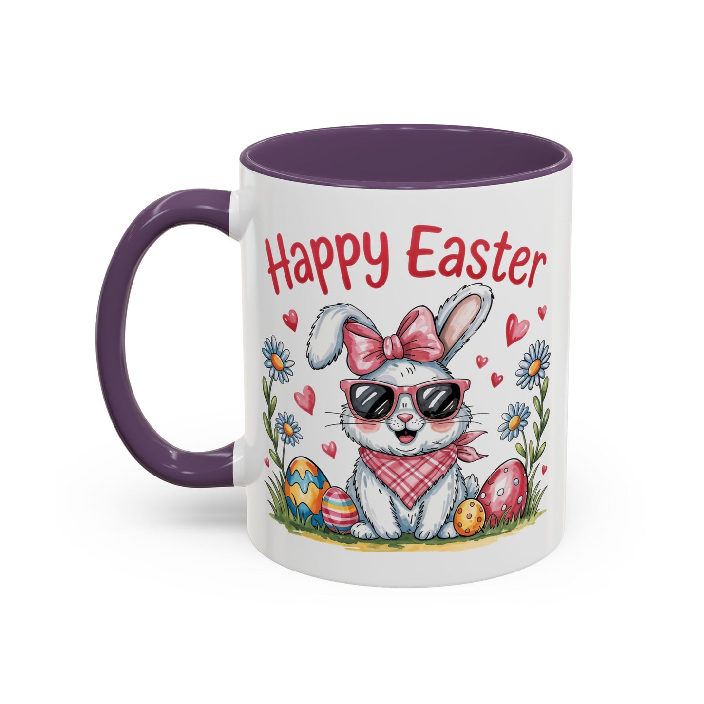 Easter Mug - Happy Easter Cool Bunny