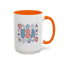 4th of July Mug - USA Preppy Floral