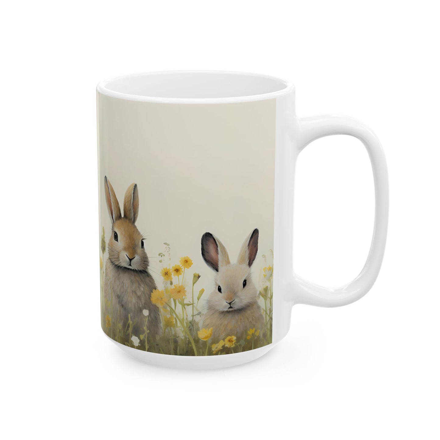 Artistic Mug - Felted Bunnies 4
