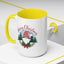 Christmas Mug - Merry Christmas Red Text Gnome Bow Tree