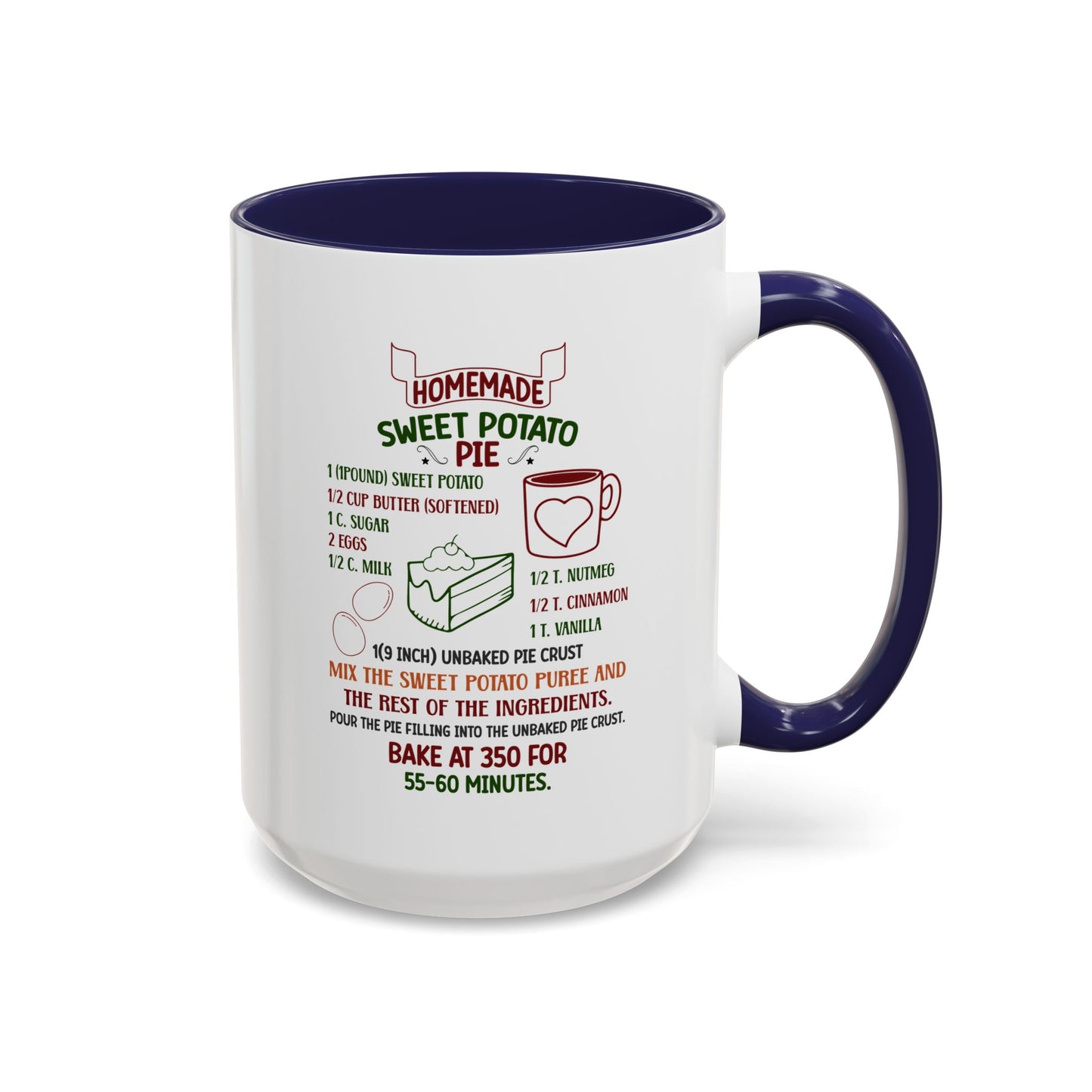 Christmas Mug - Homemade Sweet Potato Pie Recipe